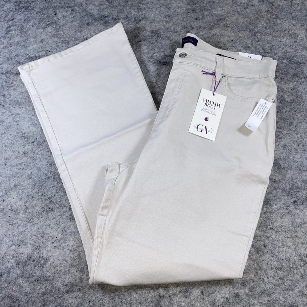 NWT Gloria Vanderbilt Bootcut Jeans Women's‎ 16P Stonewood Amanda Slimming